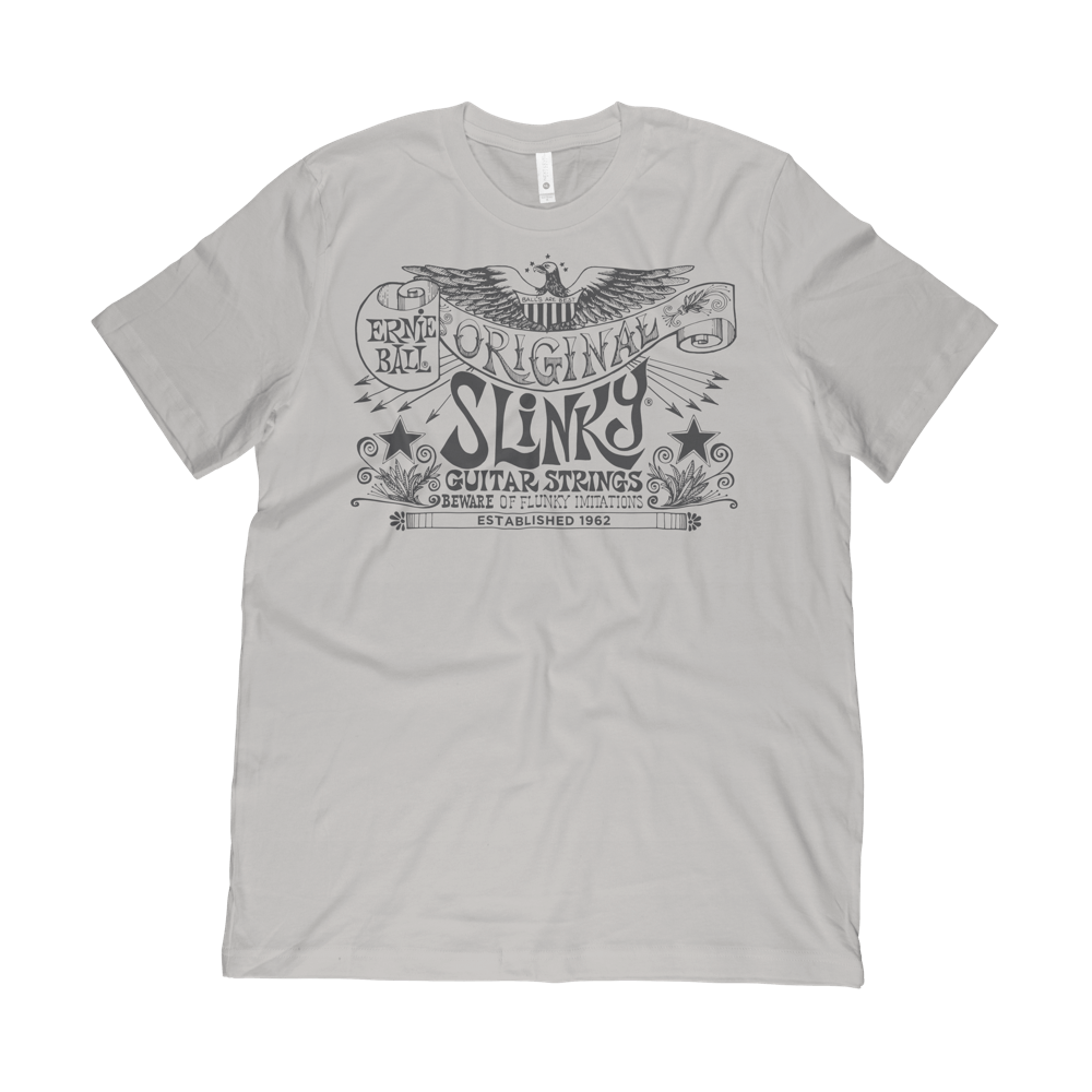 Ernie Ball Original Slinky Silver T-Shirt MD