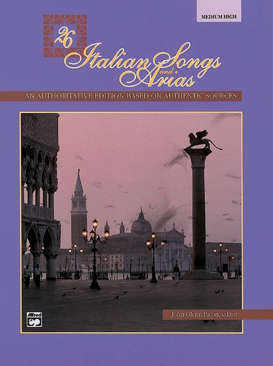 26 Italian Songs And Arias Medium-High Voice CD