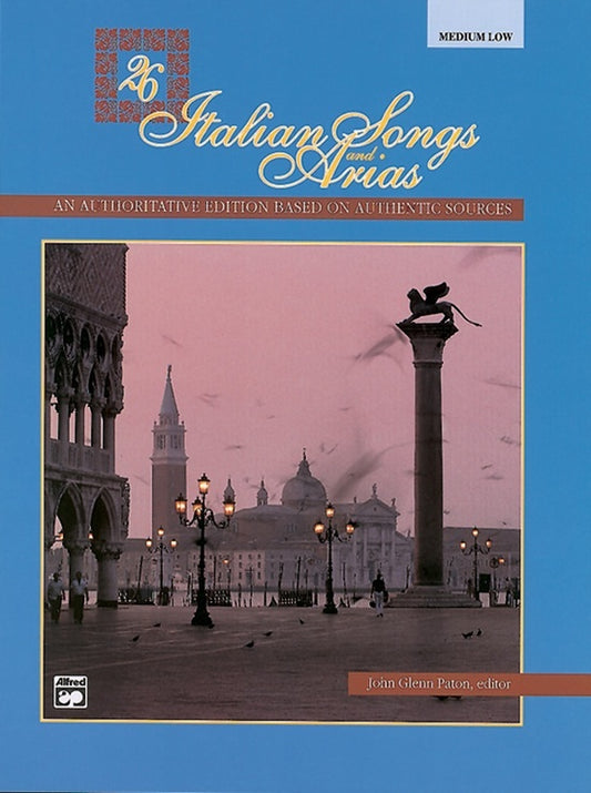 26 Italian Songs And Arias Medium-Low Voice CD