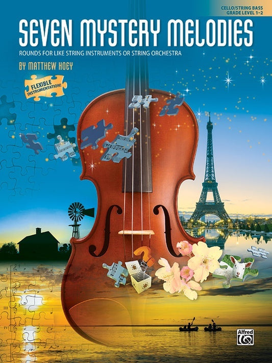 Seven Mystery Melodies for Cello/Bass Gr 1-2 String Orchestra Sheet Music