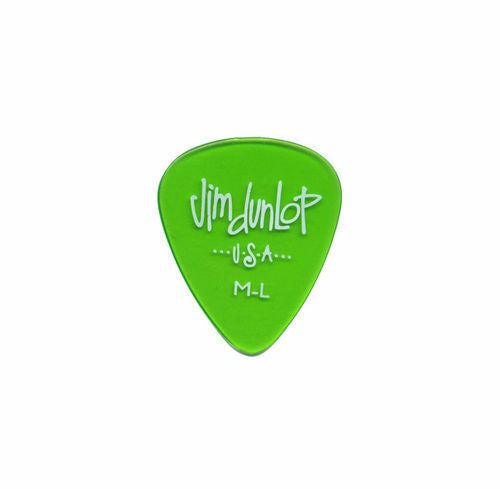 72 x Jim Dunlop Gels Green Medium Light Guitar Picks Bulk Bag 486RML