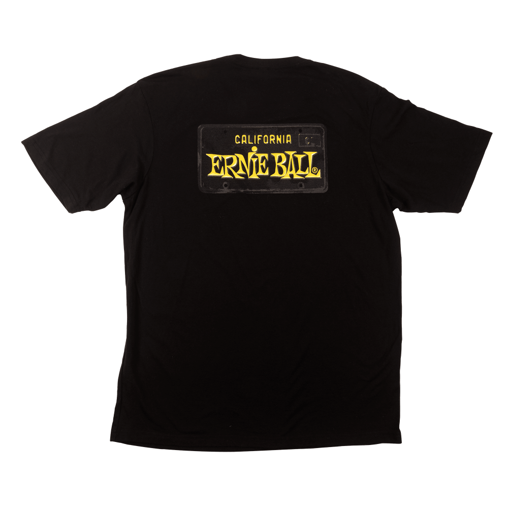 Ernie Ball CA License Plate T-Shirt SM