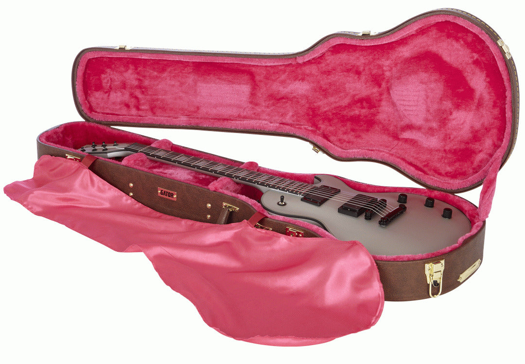 Gator GW-LP-BROWN Deluxe Wood Guitar Case — view 3