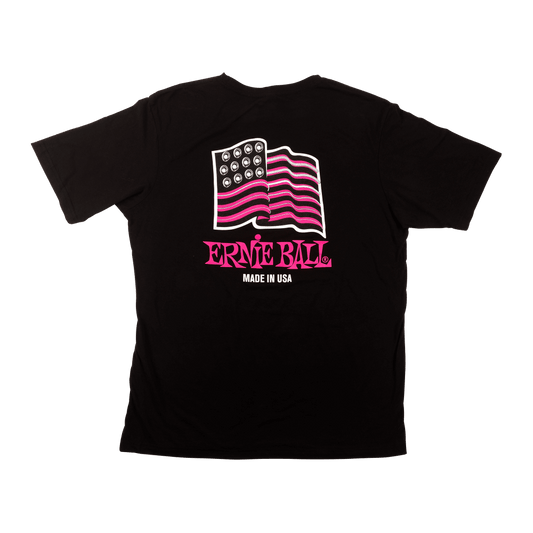 Ernie Ball USA Ball End Flag T-Shirt SM