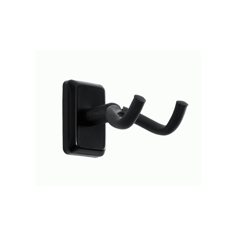 Gator Frameworks Wall Mounted Guitar Hanger with Black Mounting Plate
