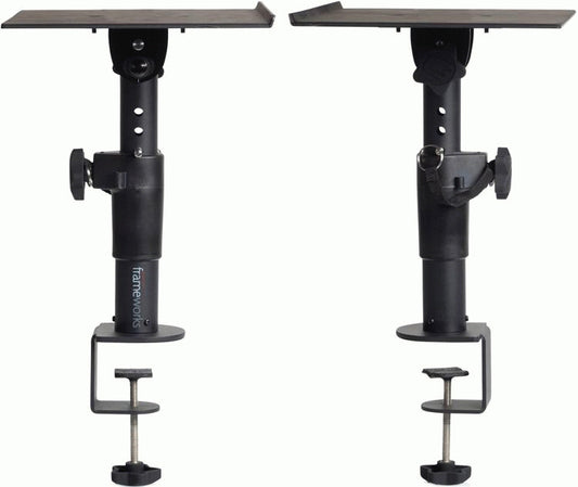 Gator Frameworks GFWSPKSTMNDSKCMP Desktop Studio Monitor Stand Clamp-On