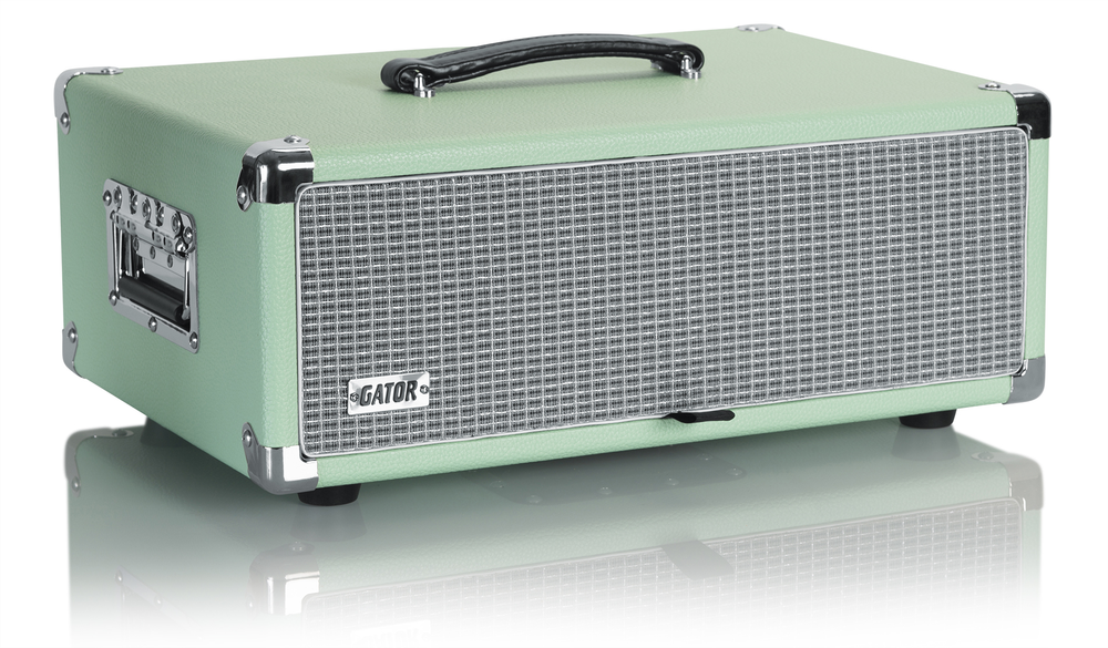 Gator GR-RETRORACK-3SG Vintage Amp Vibe Rack Case - 3U Seafoam Green