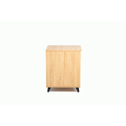 Gator GFW-ELITEDESKRK-MPL Elite Furniture Series 10U Studio Rack Table Natural Maple Finish — view 6