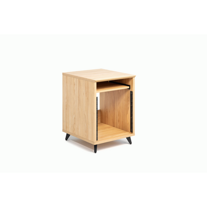 Gator GFW-ELITEDESKRK-MPL Elite Furniture Series 10U Studio Rack Table Natural Maple Finish — view 4
