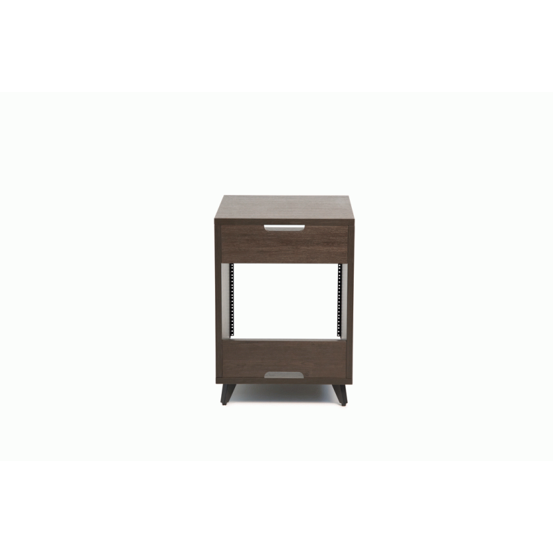 Gator GFW-ELITEDESKRK-BRN Elite Furniture Series 10U Studio Rack Table Dark Walnut Finish — view 5