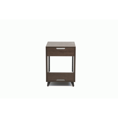 Gator GFW-ELITEDESKRK-BRN Elite Furniture Series 10U Studio Rack Table Dark Walnut Finish — view 5
