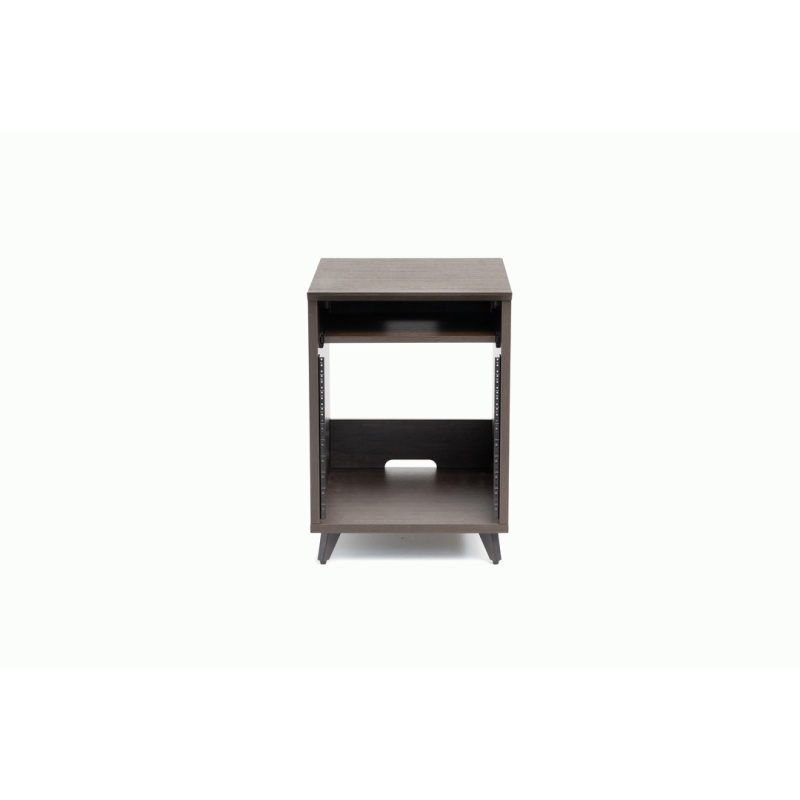Gator GFW-ELITEDESKRK-BRN Elite Furniture Series 10U Studio Rack Table Dark Walnut Finish — view 2