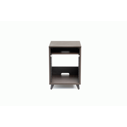 Gator GFW-ELITEDESKRK-BRN Elite Furniture Series 10U Studio Rack Table Dark Walnut Finish — view 2