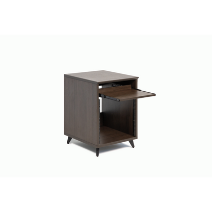Gator GFW-ELITEDESKRK-BRN Elite Furniture Series 10U Studio Rack Table Dark Walnut Finish — view 4