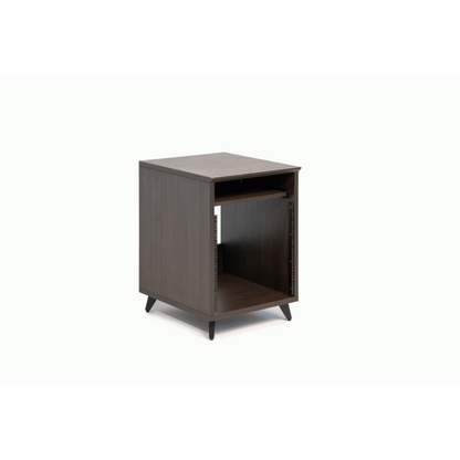 Gator GFW-ELITEDESKRK-BRN Elite Furniture Series 10U Studio Rack Table Dark Walnut Finish — view 3