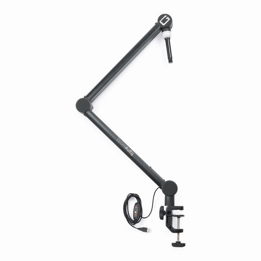 Gator Frameworks GFWMICBCBM4000 Pro Broadcast Boom Mic Stand w/ LED Light