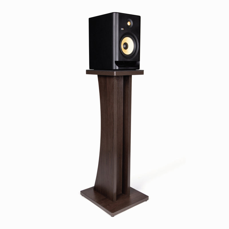 Gator Frameworks Elite Studio Monitor Stand in Dark Walnut Brown Finish — view 4