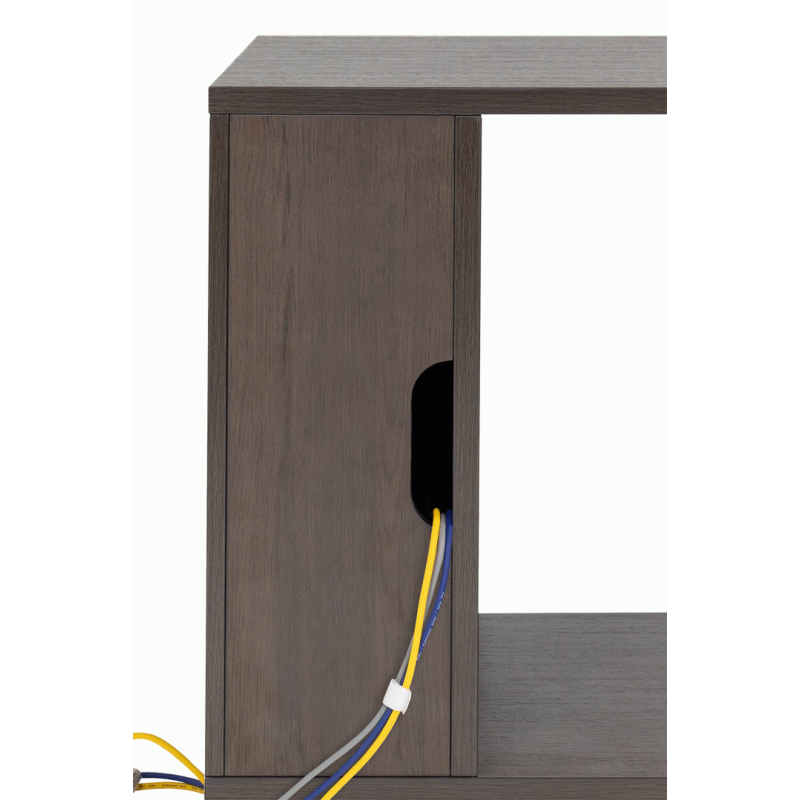 Gator GFW-ELITESIDECAR-BRN Elite Studio Sidecar Rack with Shelf in Driftwood Brown — view 6