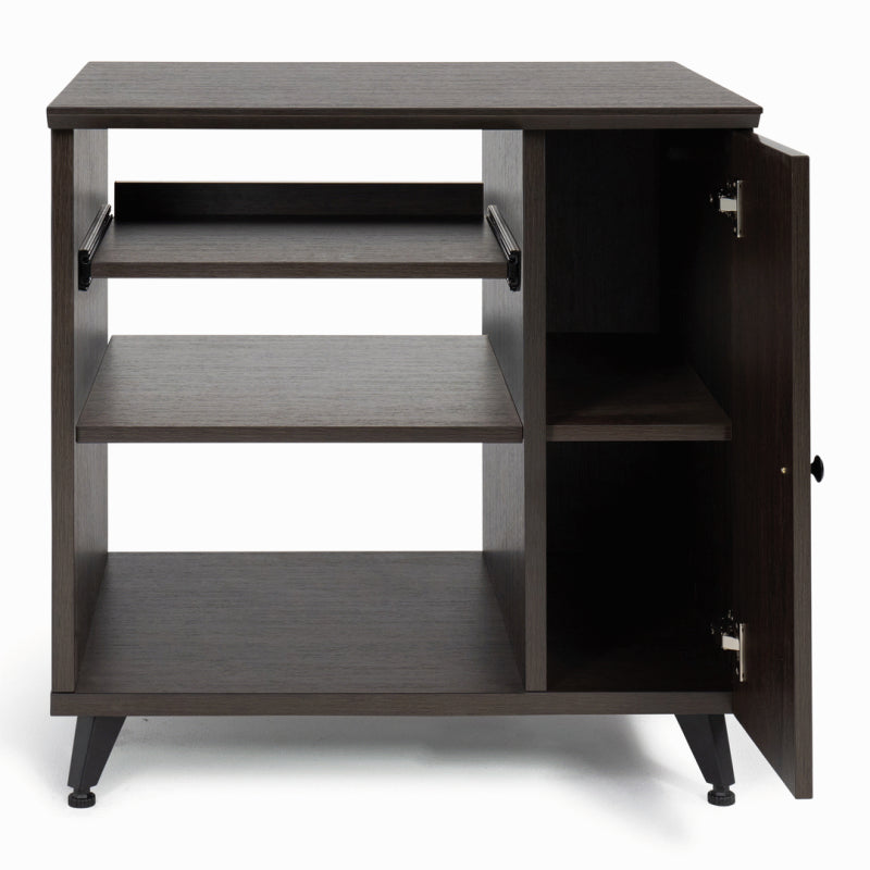 Gator GFW-ELITESIDECAR-BRN Elite Studio Sidecar Rack with Shelf in Driftwood Brown — view 3