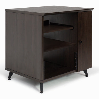 Gator GFW-ELITESIDECAR-BRN Elite Studio Sidecar Rack with Shelf in Driftwood Brown