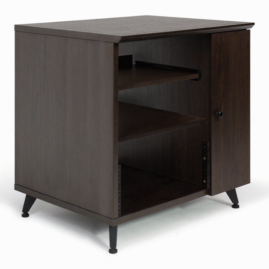 Gator GFW-ELITESIDECAR-BRN Elite Studio Sidecar Rack with Shelf in Driftwood Brown
