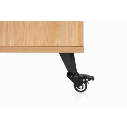 Gator GFW-EliteSideCar-MPL Elite Studio Sidecar Rack with Configurable Rack Space and Shelf in Driftwood Maple — view 6