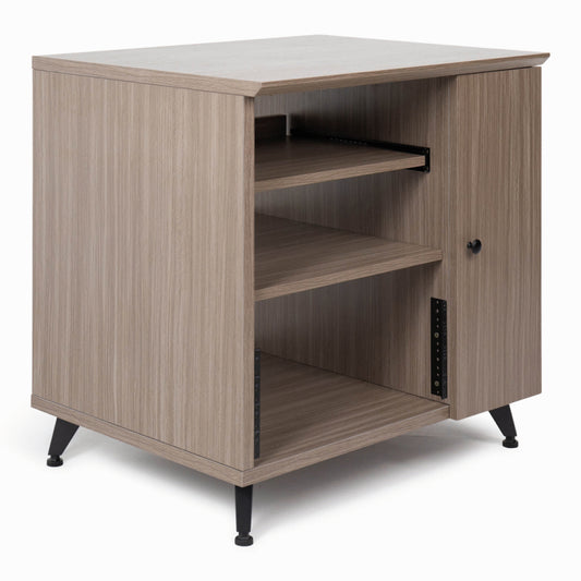 Gator GFW-EliteSidecar-Gry Elite Studio Sidecar Rack with Shelf in Driftwood Black