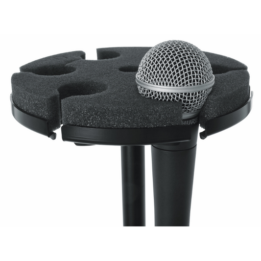 Gator GFW-MIC-6TRAY Multi Microphone Tray for 6 Mics on Mic Stand