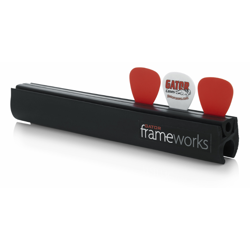 Gator Frameworks Clip-On Guitar Pick and Slide Holder for Microphone Stands