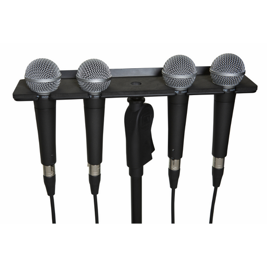 Gator GFW-MIC-4TRAY Multi Mic Holder for Four Mics