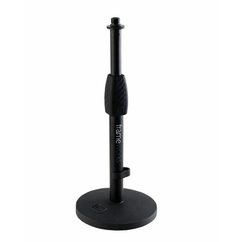 Gator Frameworks Desktop Mic Stand with 6" Round Base and Standard Twist Clutch