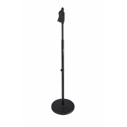 Frameworks GFW-MIC-1001 Round Base Microphone Stand with One-Handed Clutch, 10" Base