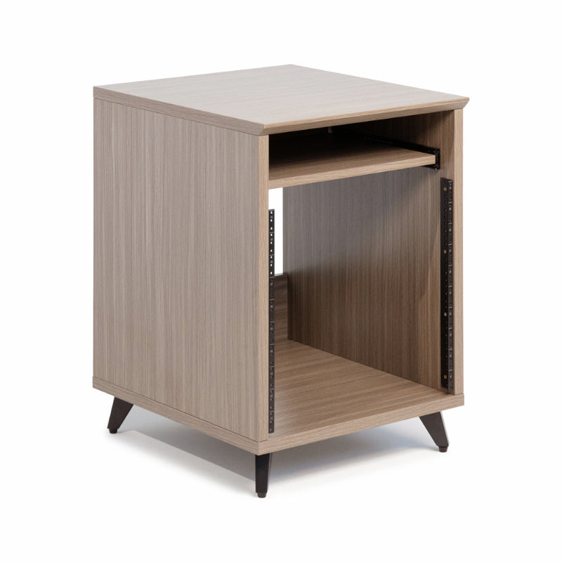 Gator GFW-ELITEDESKRK-GRY 10U Studio Rack Table in Driftwood Grey Finish — view 2