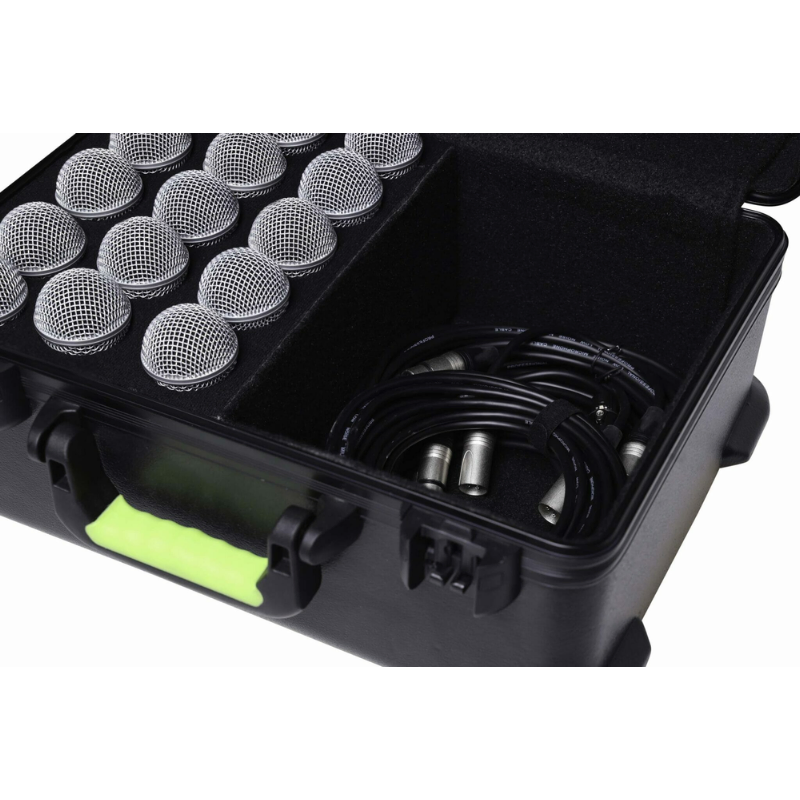 Gator SH-MICCASE15 Shure Case TSA for 15 Wired Microphones — view 4