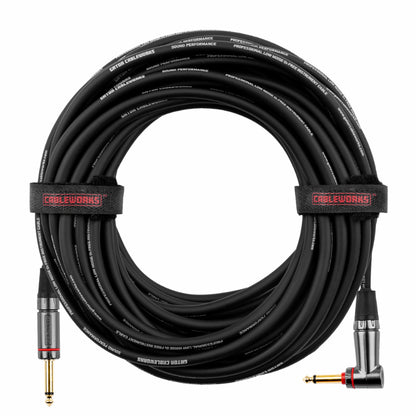 Gator Headliner Series 10ft Straight to Right Angle Quiet Instrument Cable — view 2