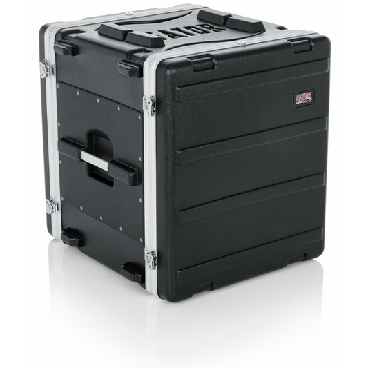 Gator GR-12L Molded PE Rack Case 12U with Front and Rear Rails, 19" Deep, Locking