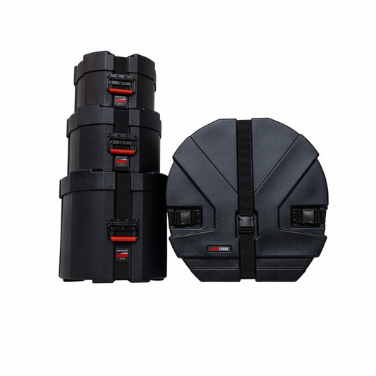Gator Grooves Roto-Molded Jazz Fusion Drum Case Pack with Bass, Tom, and Floor Tom Cases