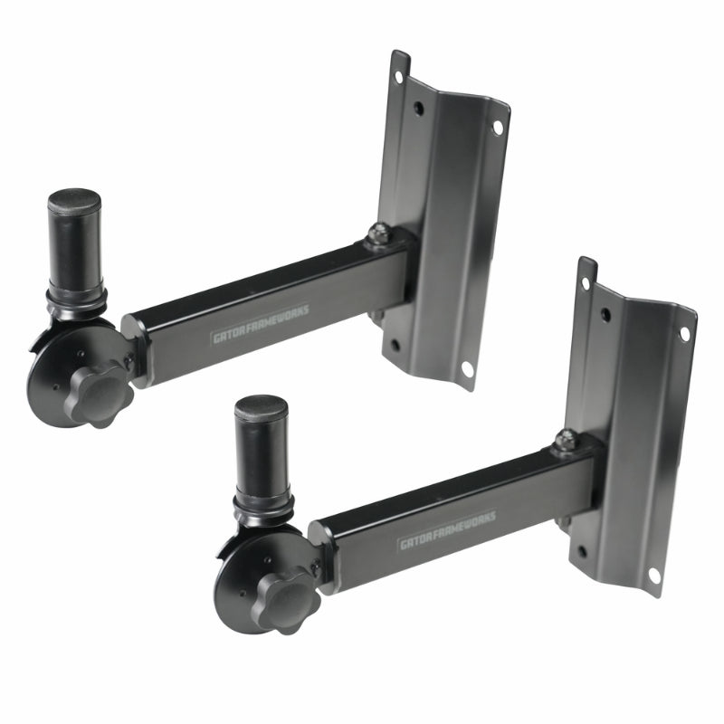 GATOR RI-SPK-WM50 Adjustable Wall-Mount Speaker Brackets with Angle and Swivel Adjustability