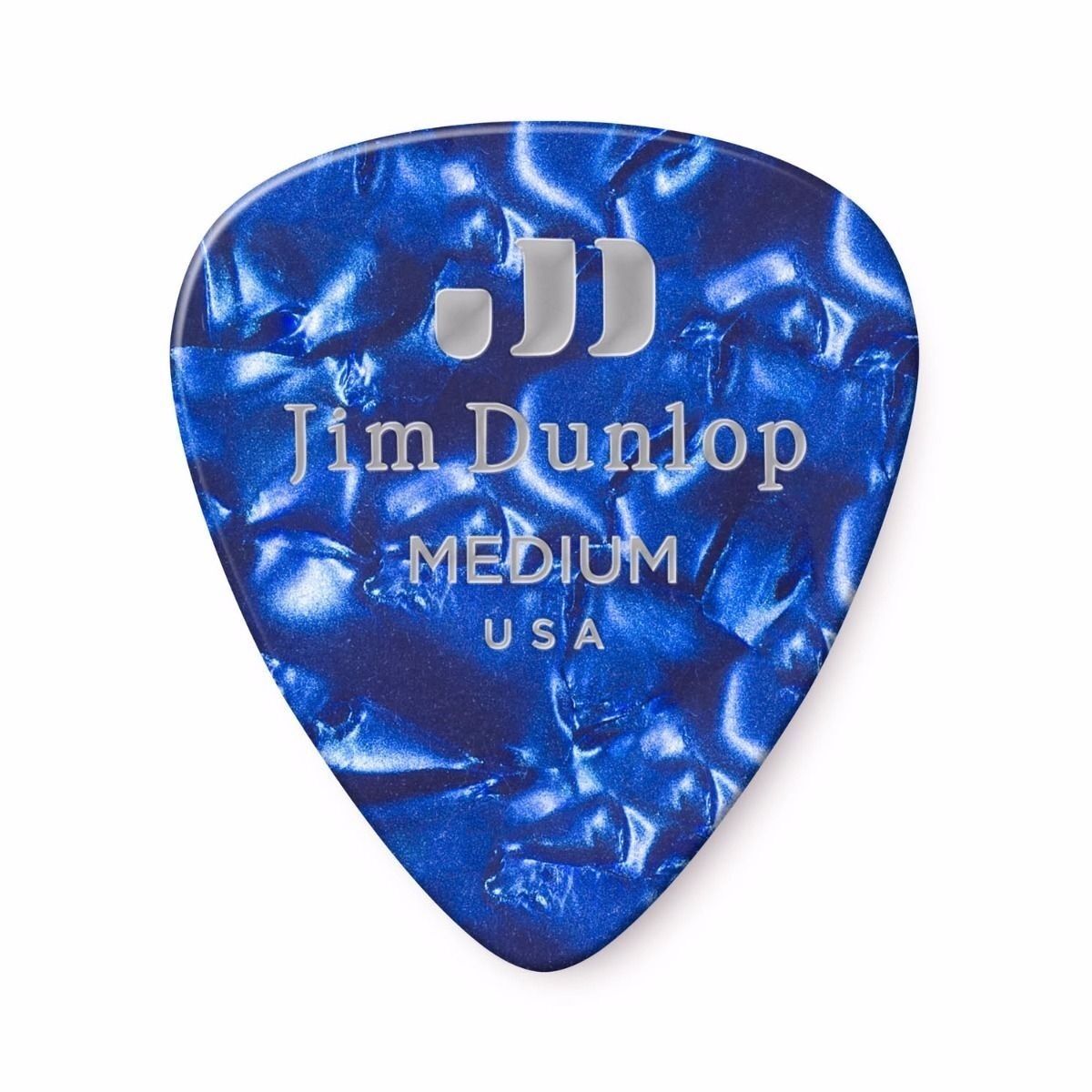 72 x Jim Dunlop Genuine Celluloid Blue Pearloid Medium Gauge Guitar Picks *NEW*