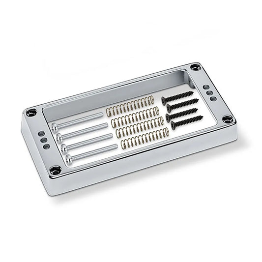 Schaller Flat Chrome Guitar Pickup Frame 3H-17020213 with Screws and Spring Hardware