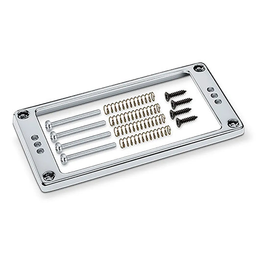 Schaller Flat Chrome Guitar Pickup Frame 3H-17020211 with Screws and Spring Hardware