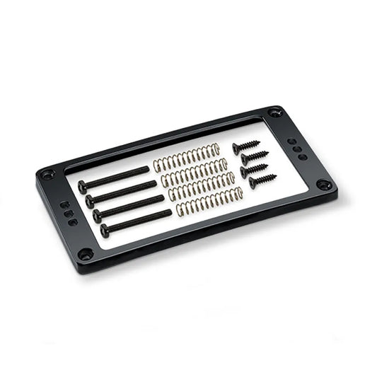 Schaller Curved Black Guitar Pickup Frame with Screws 3H-17020412