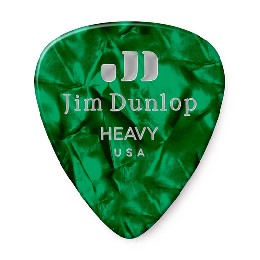 JIM DUNLOP Dunlop Green Pearl Classics HV Pick (Single)