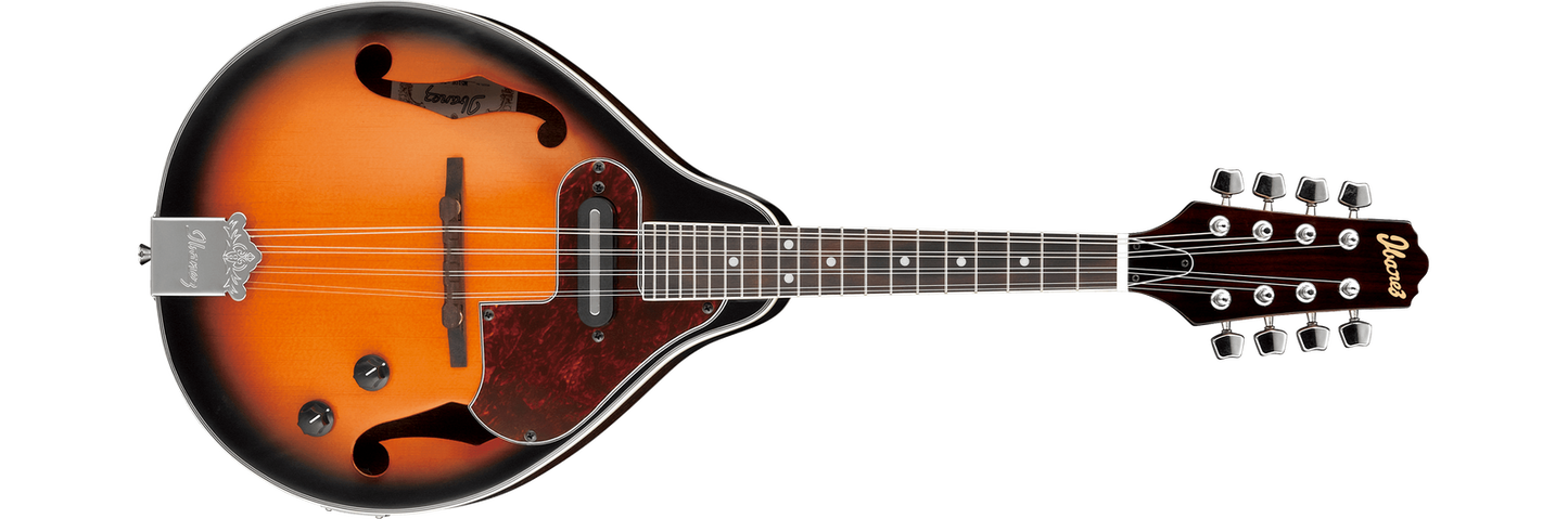 Ibanez M510E 8 String A Shape Mandolin Vintage Sunburst