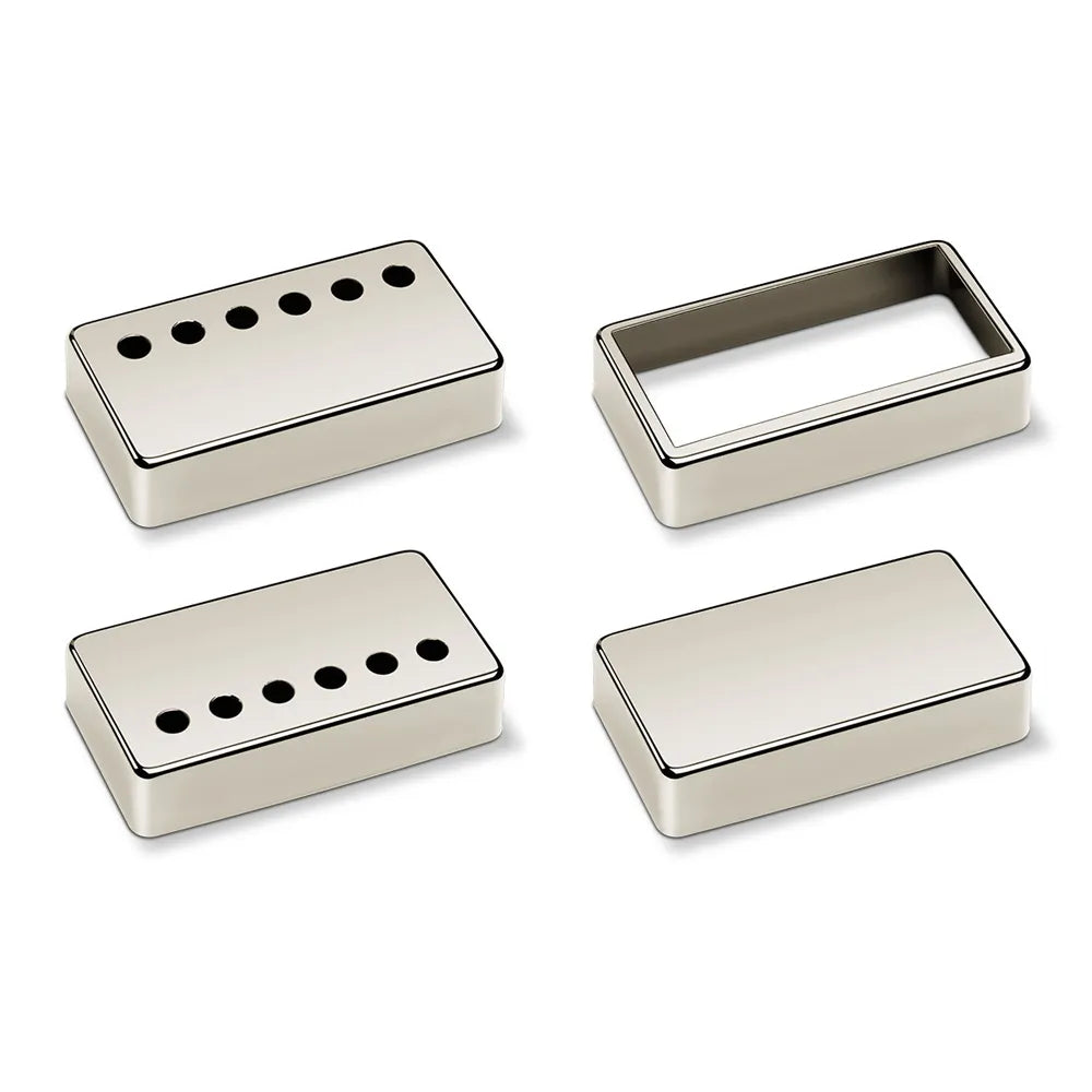 Schaller 6 Hole Bridge Nickel Guitar Pickup Cover - 17010103