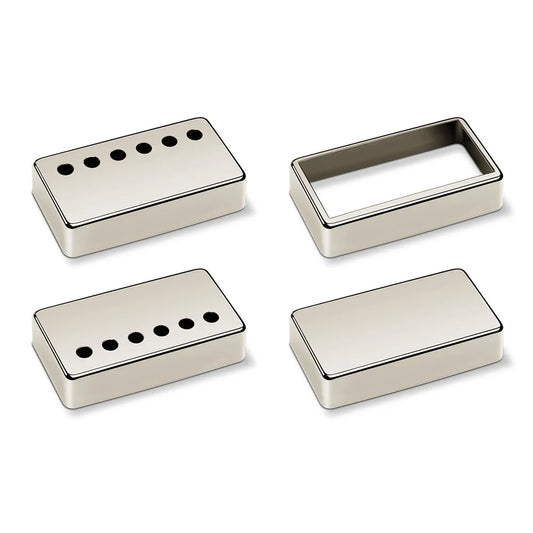 Schaller 6 Hole Bridge Nickel Guitar Pickup Cover - 17010103