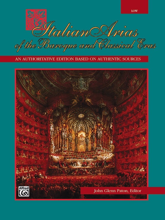 Italian Arias Of Baroque & Classical Low Book