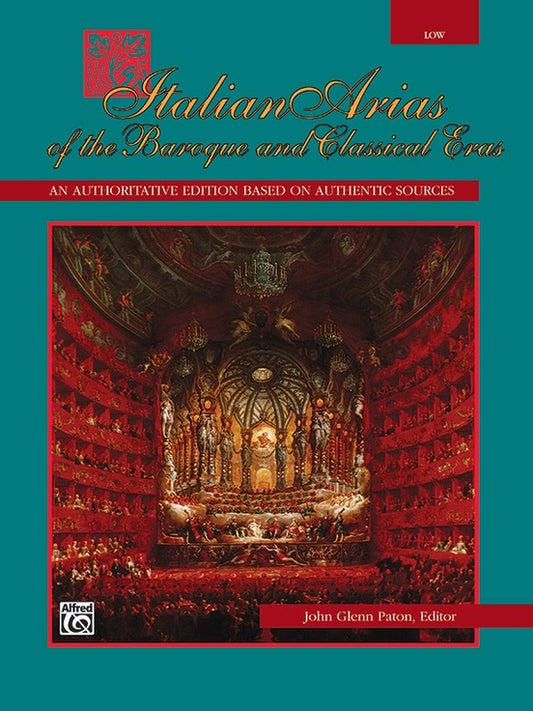 Italian Arias Of Baroque & Classical Low Book