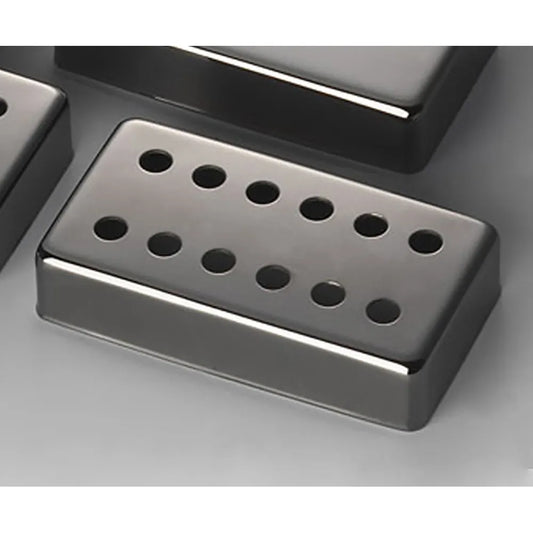 Schaller 12 Hole Guitar Pickup Cover Ruthenium 17010607