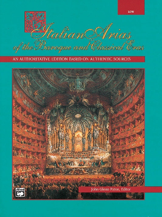Italian Arias Of Baroque & Classical Low Book/CD